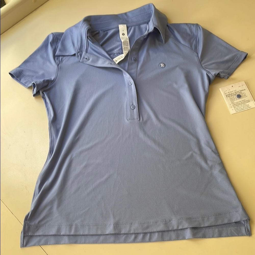 Lululemon Quick Dry Short Sleeve Polo Tennis Shirt - Picture 4 of 11